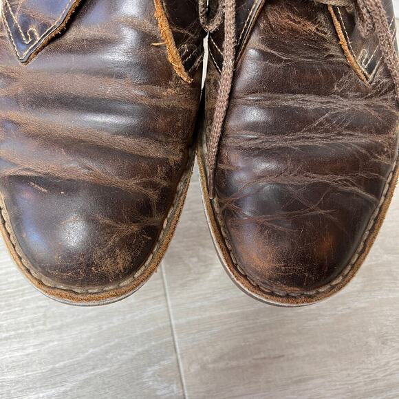 Clarks Shoes Mens Size US 9M / EU 42 Bushacre 2 Chukka Boots in Brown Leather main image 6